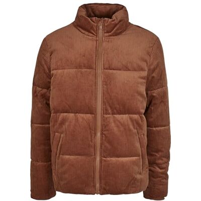 TB3811 Urban Classics Boxy Corduroy męska kurtka puchowa, Toffi, XXL TB3811 Urban Classics Boxy Corduroy męska kurtka puchowa, Toffi, XXL