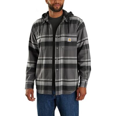 105938 Carhartt M?ska kurtka przej?ciowa flanelowa Sherpa-Lined Hooded, czarny, S 105938 Carhartt M?ska kurtka przej?ciowa flanelowa Sherpa-Lined Hooded, czarny, S