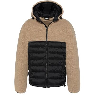 SWBRIGHTON2 BIG Sherpa, nylonowa bluza Schott beżowa/czarna, beżowy, L SWBRIGHTON2 BIG Sherpa, nylonowa bluza Schott beżowa/czarna, beżowy, L