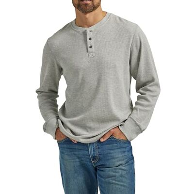 ZHGHBD3B-064-3XL Wrangler Authentics Herren Authentics męska koszulka z długim rękawem, Jasnoszary wrzosowy, 3XL ZHGHBD3B-064-3XL Wrangler Authentics Herren Authentics męska koszulka z długim rękawem, Jasnoszary wrzosowy, 3XL