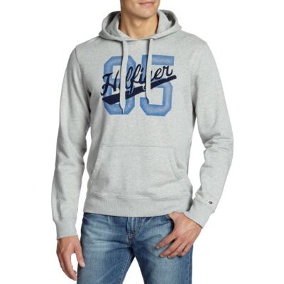 Tommy Hilfiger Jackson HDD SWEAT LS VF 882218545 bluza męska, Szary (Cloud Htr-eur), 56 Tommy Hilfiger Jackson HDD SWEAT LS VF 882218545 bluza męska, Szary (Cloud Htr-eur), 56