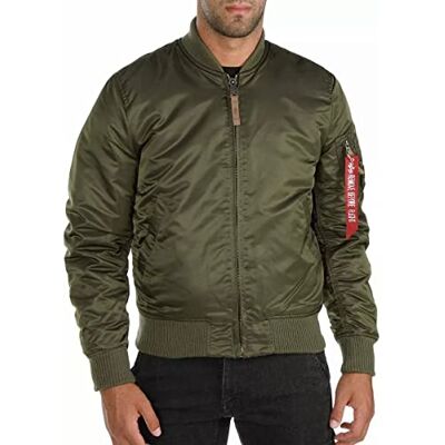 191118-257 Alpha Industries MA-1 VF 59 Bomber Jacket dla mężczyzn Dark Green 191118-257 Alpha Industries MA-1 VF 59 Bomber Jacket dla mężczyzn Dark Green