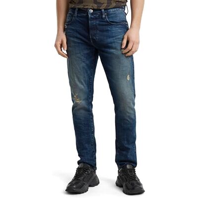51001 G-STAR 3301 Slim Jeans Dżins Mężczyźni, Niebieski (Worn in Mountain Dusk Destroyed -d498-g816), 30W / 34L 51001 G-STAR 3301 Slim Jeans Dżins Mężczyźni, Niebieski (Worn in Mountain Dusk Destroyed -d498-g816), 30W / 34L