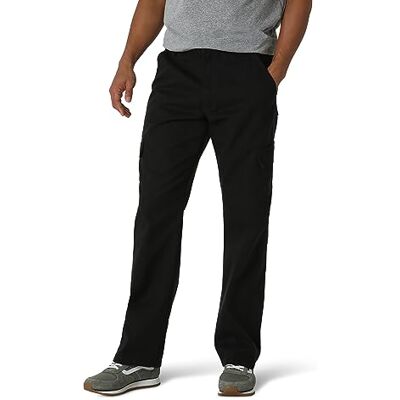 ZM6BLBL Wrangler Authentics Męskie spodnie cargo z Twill Relaxed Fit (Logan), luźne spodnie, czarny, 34W / 34L ZM6BLBL Wrangler Authentics Męskie spodnie cargo z Twill Relaxed Fit (Logan), luźne spodnie, czarny, 34W / 34L