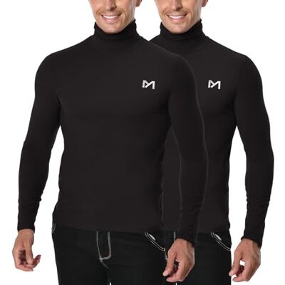 DU45-SY-BB-XL-NEW MEETYOO Męska bielizna termiczna, koszulka termiczna z długim rękawem, koszulka kompresyjna, oddychająca, termiczna podkoszulek męski, koszulka sportowa do biegania, fitnessu, gimnastyki, Czarny + DU45-SY-BB-XL-NEW MEETYOO Męska bielizna termiczna, koszulka termiczna z długim rękawem, koszulka kompresyjna, oddychająca, termiczna podkoszulek męski, koszulka sportowa do biegania, fitnessu, gimnastyki, Czarny +