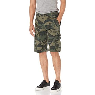 ZM6BSFG-368-38 Wrangler Authentics Premium męskie szorty cargo, Las zielony kamuflaż, 48 ZM6BSFG-368-38 Wrangler Authentics Premium męskie szorty cargo, Las zielony kamuflaż, 48
