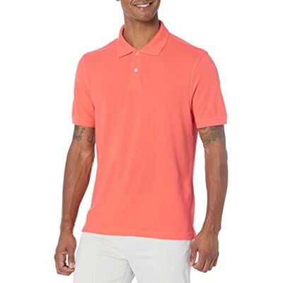 MAE40007SP18-coral-Small Amazon Essentials Men's Bawełniana koszulka polo pique slim fit, Koralowy pomarańczowy, S MAE40007SP18-coral-Small Amazon Essentials Men's Bawełniana koszulka polo pique slim fit, Koralowy pomarańczowy, S