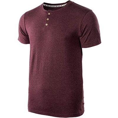 7644 Iguana T-shirt męski Enitan czerwony Zinfandel Melange S 7644 Iguana T-shirt męski Enitan czerwony Zinfandel Melange S