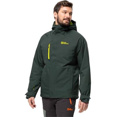 1115321_T0138 Jack Wolfskin Troposphere Ins Jkt M, Płaszcz parka Mężczyźni, Black Olive/Firefly, S 1115321_T0138 Jack Wolfskin Troposphere Ins Jkt M, Płaszcz parka Mężczyźni, Black Olive/Firefly, S