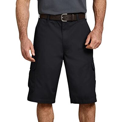 WR888BK Dickies szorty męskie cargo Loose Fit Twill, długość 33 cm, duże rozmiary, Czarny, 46 WR888BK Dickies szorty męskie cargo Loose Fit Twill, długość 33 cm, duże rozmiary, Czarny, 46