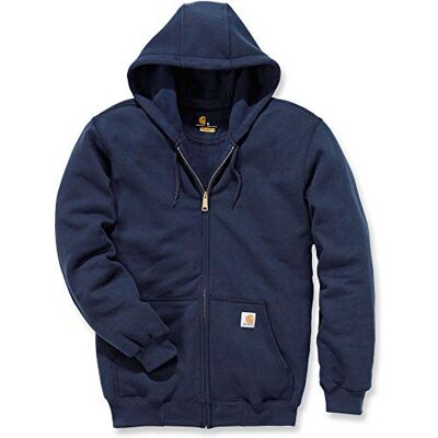 K122-472 Carhartt M?ska lu?na bluza z zamkiem b?yskawicznym o ?redniej wadze, Nowy granat, XS K122-472 Carhartt M?ska lu?na bluza z zamkiem b?yskawicznym o ?redniej wadze, Nowy granat, XS