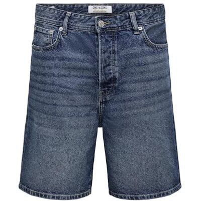 22032890-4900335 Onsfade Loose Box Tai DNM szorty Vd, Dark Medium Blue Denim, XL 22032890-4900335 Onsfade Loose Box Tai DNM szorty Vd, Dark Medium Blue Denim, XL