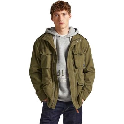 PM402874 Pepe Jeans Kurtka męska Vester, Zielony (wojskowy zielony), XXL PM402874 Pepe Jeans Kurtka męska Vester, Zielony (wojskowy zielony), XXL