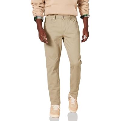 AE1908384-KI-34W x 30L Amazon Essentials Męskie spodnie Athletic-Fit z 5 kieszeniami ze stretchem diagonalnym (dostępne w dużych i wysokich), khaki brąz, 34 szer. x 30 dł AE1908384-KI-34W x 30L Amazon Essentials Męskie spodnie Athletic-Fit z 5 kieszeniami ze stretchem diagonalnym (dostępne w dużych i wysokich), khaki brąz, 34 szer. x 30 dł