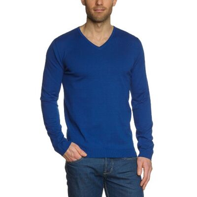 11002065 / 1131112 Strellson Premium męski sweter slim fit 11002065/1131112, niebieski (124), 56 11002065 / 1131112 Strellson Premium męski sweter slim fit 11002065/1131112, niebieski (124), 56