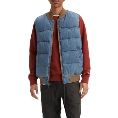 A9128 Levi's Męska kamizelka New Super Puffer Vest, Slightly Sidetracked, XS A9128 Levi's Męska kamizelka New Super Puffer Vest, Slightly Sidetracked, XS