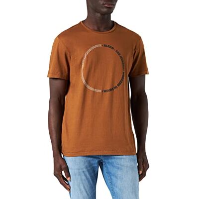 20713060 Blend Męski T-shirt o regularnym kroju, 181048/Monk's Robe, L 20713060 Blend Męski T-shirt o regularnym kroju, 181048/Monk's Robe, L