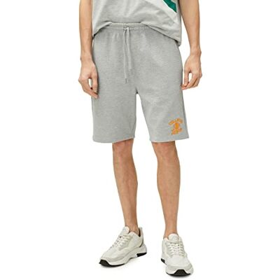 3SAM40065MK Koton Męskie szorty Varsity Drawstring Slim Fit Embroidered Pocket Detailed, szary (027), XS 3SAM40065MK Koton Męskie szorty Varsity Drawstring Slim Fit Embroidered Pocket Detailed, szary (027), XS