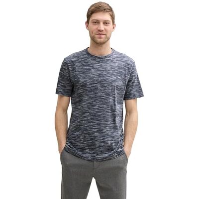 1046716 TOM TAILOR T-shirt męski, 32638 Navy White Inject, XS 1046716 TOM TAILOR T-shirt męski, 32638 Navy White Inject, XS