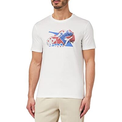 102.179300 Diadora Męski T-shirt SS Archive, Optical White, 3XL, optical white, 3XL 102.179300 Diadora Męski T-shirt SS Archive, Optical White, 3XL, optical white, 3XL