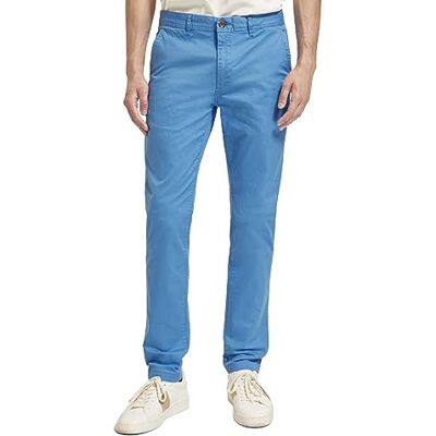 174463 Scotch & Soda Mott Slim Fit Chino, Rhythm Blue 6186, 38W / 34L 174463 Scotch & Soda Mott Slim Fit Chino, Rhythm Blue 6186, 38W / 34L