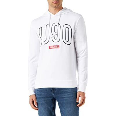 12221185 JACK & JONES Męska bluza JJCOLINN Sweat Hood, biała, L, biały, L 12221185 JACK & JONES Męska bluza JJCOLINN Sweat Hood, biała, L, biały, L