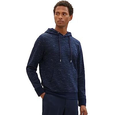 1037833 TOM TAILOR Męska bluza z kapturem basic o wyglądzie spacedye, 32438 Navy Soft Spacedye, XL 1037833 TOM TAILOR Męska bluza z kapturem basic o wyglądzie spacedye, 32438 Navy Soft Spacedye, XL