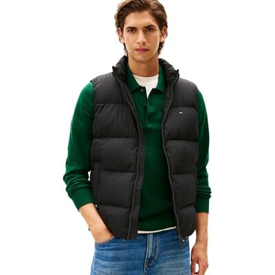 MW0MW40607 Tommy Hilfiger Męska kamizelka puchowa kamizelka, czarna, XXL, czarny (czarny), XXL MW0MW40607 Tommy Hilfiger Męska kamizelka puchowa kamizelka, czarna, XXL, czarny (czarny), XXL