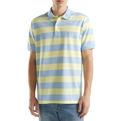 3JFPU301T United Colors of Benetton Polo męskie, niebieski, 3XL 3JFPU301T United Colors of Benetton Polo męskie, niebieski, 3XL