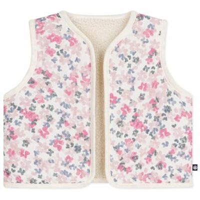 A0DU8 Petit Bateau Kamizelka dziecięca z bawełnianej popeliny Sherpa bez rękawów z nadrukiem A0DU8 Petit Bateau Kamizelka dziecięca z bawełnianej popeliny Sherpa bez rękawów z nadrukiem