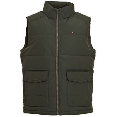887883459-383 Tommy Hilfiger MICAH VEST kurtka męska, Zielony (Dark Green 383), XXL 887883459-383 Tommy Hilfiger MICAH VEST kurtka męska, Zielony (Dark Green 383), XXL