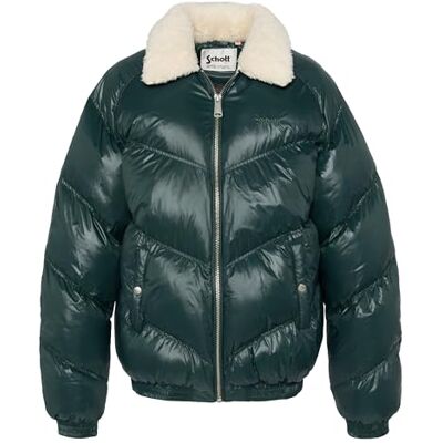 COLLIN-FOREST-M Schott NYC Schott Collin Forest kurtka puchowa z kołnierzem Sherpa, zielony, M COLLIN-FOREST-M Schott NYC Schott Collin Forest kurtka puchowa z kołnierzem Sherpa, zielony, M