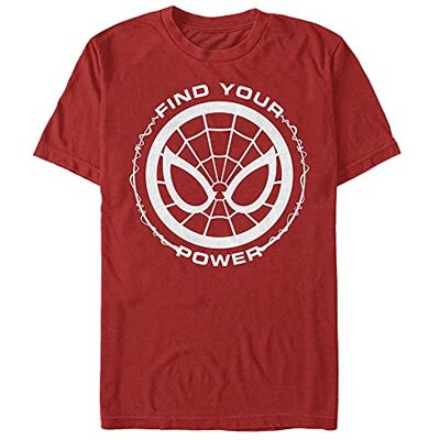 5433224b-b138-4be3-bf32-9aa002b6f915 Marvel Unisex Spider-man Classic Spider Power Organic Short Sleeve T-shirt, czerwony, L 5433224b-b138-4be3-bf32-9aa002b6f915 Marvel Unisex Spider-man Classic Spider Power Organic Short Sleeve T-shirt, czerwony, L