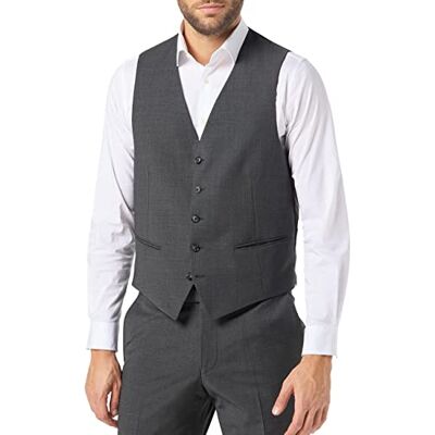 95005-000-14001-2300 Pierre Cardin Męska marynarka Weste Hugo Ff, Szary, 34 95005-000-14001-2300 Pierre Cardin Męska marynarka Weste Hugo Ff, Szary, 34