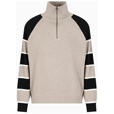 XM000685 Armani Exchange Men's Utiltiy Edge, color contrast sleeves, sweter, wielokolorowy, 3XL, Pieczony nerkowiec/granatowy (Deep Navy), 3XL XM000685 Armani Exchange Men's Utiltiy Edge, color contrast sleeves, sweter, wielokolorowy, 3XL, Pieczony nerkowiec/granatowy (Deep Navy), 3XL