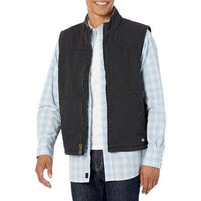 TE360RBKXL Dickies Kamizelka z podszewką Sherpa męska odzież robocza, Rinsed Black, L TE360RBKXL Dickies Kamizelka z podszewką Sherpa męska odzież robocza, Rinsed Black, L