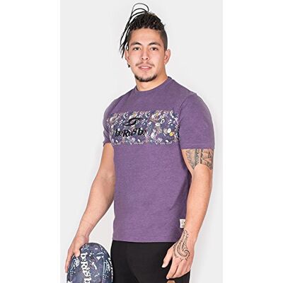 LBRBTSMCALO08000_Violet_M beRugbe Męski T-shirt Aloha, fioletowy, M LBRBTSMCALO08000_Violet_M beRugbe Męski T-shirt Aloha, fioletowy, M