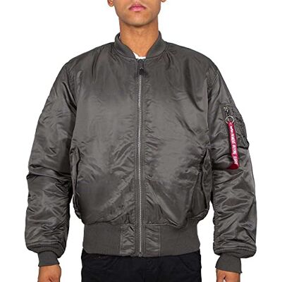 100101-04 Alpha Industries MA-1 Bomber Jacket dla mężczyzn Rep.Grey 100101-04 Alpha Industries MA-1 Bomber Jacket dla mężczyzn Rep.Grey