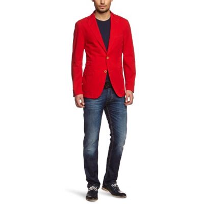 Tommy Hilfiger Męska marynarka, Czerwony (611 Apple Red), 56 Tommy Hilfiger Męska marynarka, Czerwony (611 Apple Red), 56