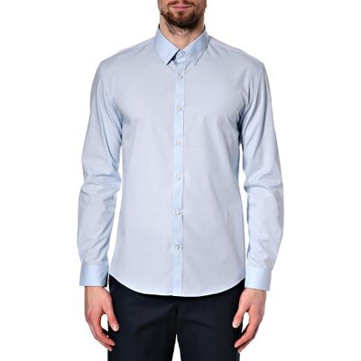 16037271-Grey Selected Homme męska koszulka z długim rękawem One Travis Dublin NOOS ID przycisk z przodu, Szary (jasnoniebieski), L 16037271-Grey Selected Homme męska koszulka z długim rękawem One Travis Dublin NOOS ID przycisk z przodu, Szary (jasnoniebieski), L