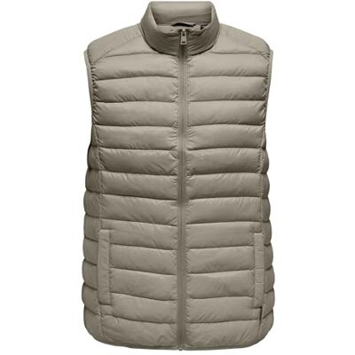 22035563-4842852 ONLY & SONS Onsgavin Life Light Quilted Zip Vest Otw, Laurel Oak, M 22035563-4842852 ONLY & SONS Onsgavin Life Light Quilted Zip Vest Otw, Laurel Oak, M