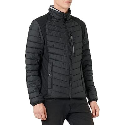 1031475 Tom Tailor Mężczyźni Kurtka Pikowana, 29999 Czarny, S 1031475 Tom Tailor Mężczyźni Kurtka Pikowana, 29999 Czarny, S