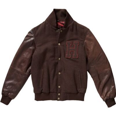REGGIE LTHR BASEBALL JKT / 887820735 Tommy Hilfiger Kurtka męska Reggie LTHR Baseball JKT/887820735, Brązowy (536 po ciemności), 56 REGGIE LTHR BASEBALL JKT / 887820735 Tommy Hilfiger Kurtka męska Reggie LTHR Baseball JKT/887820735, Brązowy (536 po ciemności), 56