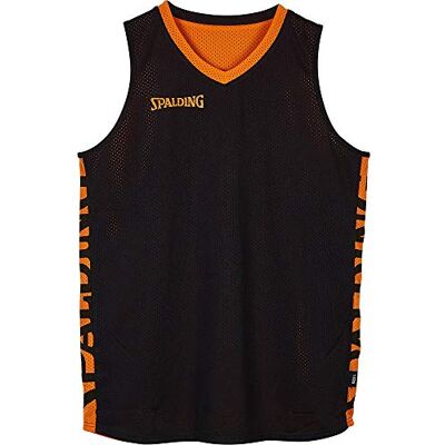 300202506 Spalding Unisex Child _128 T-shirt, czarny, pomarańczowy 300202506 Spalding Unisex Child _128 T-shirt, czarny, pomarańczowy