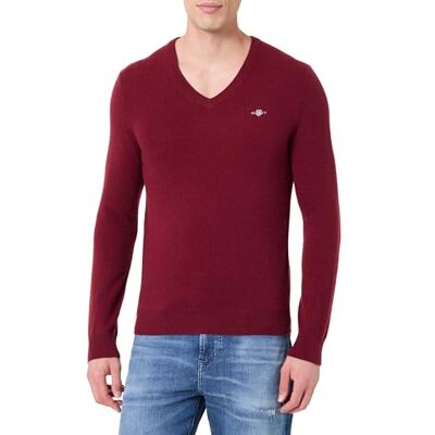 8050274 GANT Sweter pullover Mężczyźni Extrafine Lambswool V-neck 8050274 GANT Sweter pullover Mężczyźni Extrafine Lambswool V-neck
