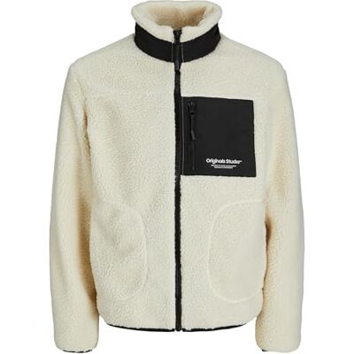 12238854 JACK & JONES Męska kurtka Jorvesterbro Teddy Sn, Cloud Dancer, XL 12238854 JACK & JONES Męska kurtka Jorvesterbro Teddy Sn, Cloud Dancer, XL