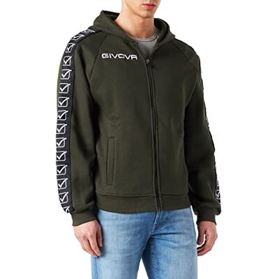 BA10 Givova Bluza unisex Full Zip Band wojskowa zieleń 2XL, Wojskowa zieleń, S BA10 Givova Bluza unisex Full Zip Band wojskowa zieleń 2XL, Wojskowa zieleń, S