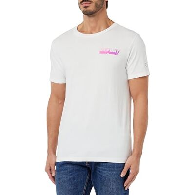 M6481 .000.22662G Replay Męski M6481 T-shirt, 001 biały, XS, 001 White, XS M6481 .000.22662G Replay Męski M6481 T-shirt, 001 biały, XS, 001 White, XS