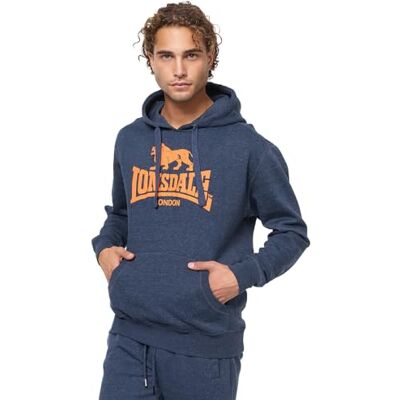 113279 Lonsdale bluza męska gledfield, Marl Navy/Orange, S 113279 Lonsdale bluza męska gledfield, Marl Navy/Orange, S