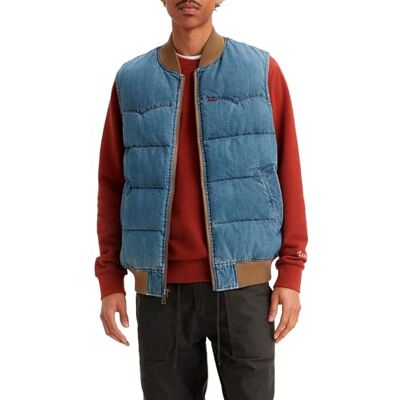 A9128 Levi's Męska kamizelka New Super Puffer Vest, Slightly Sidetracked, XL A9128 Levi's Męska kamizelka New Super Puffer Vest, Slightly Sidetracked, XL